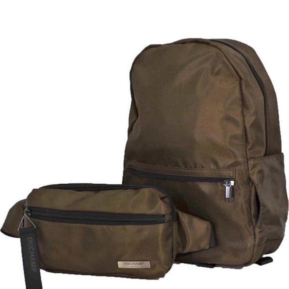 Duchamp London 2-in1 Backpack-Waist Pack in Brown - Picture 1 of 11